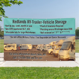 カスタマイズRVトレーラー車両保管ロット大 横断幕