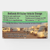 カスタマイズRVトレーラー車両保管ロット 横断幕 (横)
