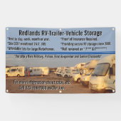 カスタマイズRVトレーラー車両保管ロット 横断幕 (横)