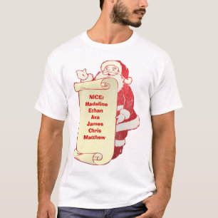 カスタマイズSantaの最も素晴らしいリスト- Tシャツ
