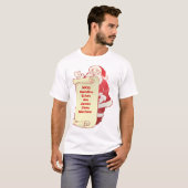 カスタマイズSantaの最も素晴らしいリスト- Tシャツ (正面フル)