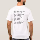 カスタマイズSKIHAUSのTシャツ- Tシャツ (裏面)