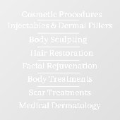 カスタマイズSkin気に Cosmetic Servicesリストフロント ウィンドウサイン (シート)