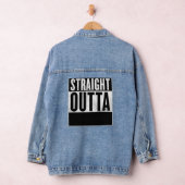 カスタマイズSTRAIGHT OUTTA デニムジャケット (ハンガー)