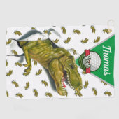 カスタマイズT-Rex ゴルフタオル (横)
