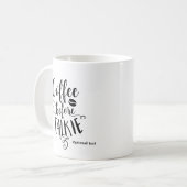 カスタマイズTALKIEの前にCOFFEE コーヒーマグカップ (正面左)