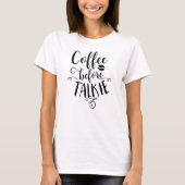 カスタマイズTALKIEの前にCOFFEE Tシャツ (正面)