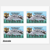 カスタマイズTaxidermy Shop Business Promotion 長方形シール (シート)