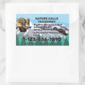 カスタマイズTaxidermy Shop Business Promotion 長方形シール (バッグ)