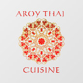 カスタマイズThai Restaurant 広告 Front ウィンドウサイン (シート)