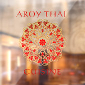 カスタマイズThai Restaurant 広告 Front ウィンドウサイン (シート2)