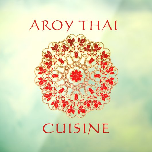 カスタマイズThai Restaurant 広告 Front ウィンドウサイン (シート3)