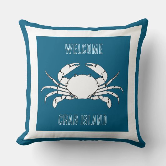 カスタマイズThrow Coxion -Welcome To Crab クッション (正面)