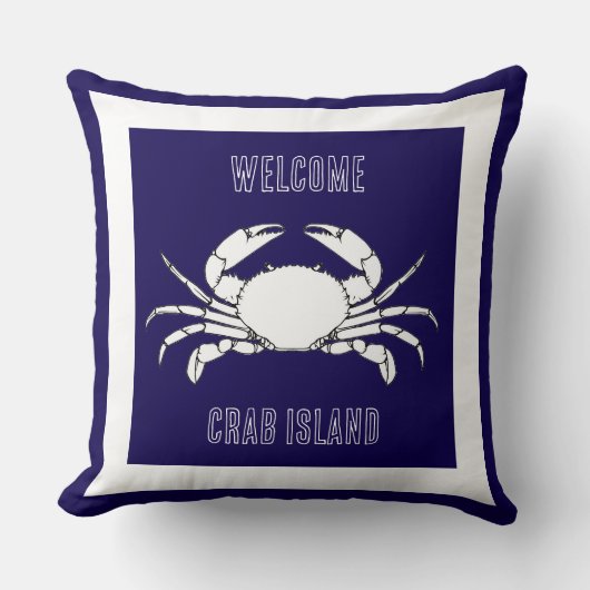 カスタマイズThrow Coxion -Welcome To Crab クッション (正面)