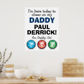 カスタマイズTriathlon Race Day Poster ポスター (キッチン)