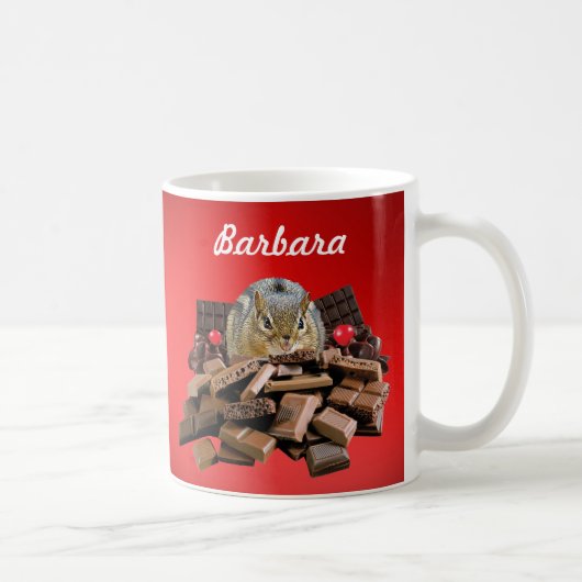 カスタマイズValentine or Sweetest Chocolate Chipmunk コーヒーマグカップ (右)