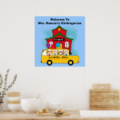 カスタマイズWelcome to School Classroomポスター ポスター (キッチン)