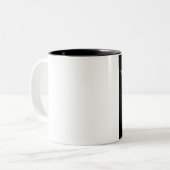 カスタマイズWQCelticの結び目のロゴの黒 ツートーンマグカップ (正面左)