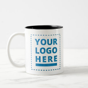 カスタマイズYour Logo Here製品の作ユニーク成 ツートーンマグカップ