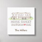 カスタマイズYour Motor Home Canvas Art キャンバスプリント (正面)