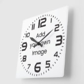 カスタマイズYour Own (Four Big Numerers)壁時計 スクエア壁時計 (傾斜)