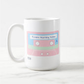 カスタマイズYour Peace Morning Tune Drink コーヒーマグカップ (左)