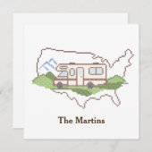 カスタマイズYour Road Trip招待状カード (正面/裏面)