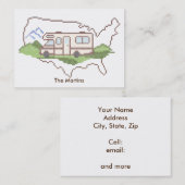 カスタマイズYour Road Trip Business Card 名刺 (正面/裏面)