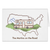 カスタマイズYour Road Trip Noteカード (正面横)