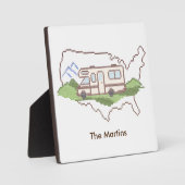 カスタマイズYour Road Trip USAプラーク フォトプラーク (正面)