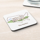 カスタマイズYour Road Trip USA Coaster コースター (左側)