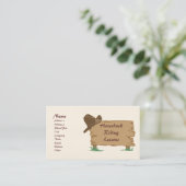 カスタマイパーソナライズされたズ可能な欧米スタイルビズカード 名刺 (スタンド正面)