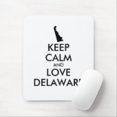 カスタマイ保ズ可能な、穏やかで愛のデラウェア マウスパッド (マウス)