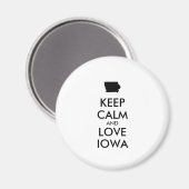 カスタマイ保ズ可能なIOWAの静けさと愛 マグネット (正面/裏面)