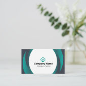 カスタマイ最高のズ付き会社名刺 名刺 (スタンド正面)