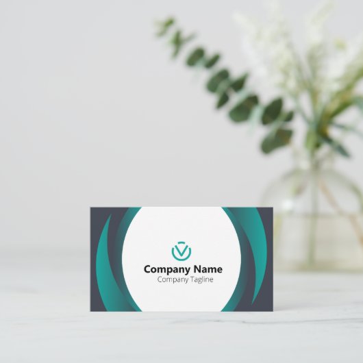 カスタマイ最高のズ付き会社名刺 名刺 (スタンド正面)