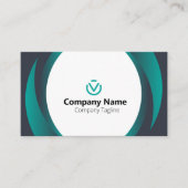 カスタマイ最高のズ付き会社名刺 名刺 (正面)