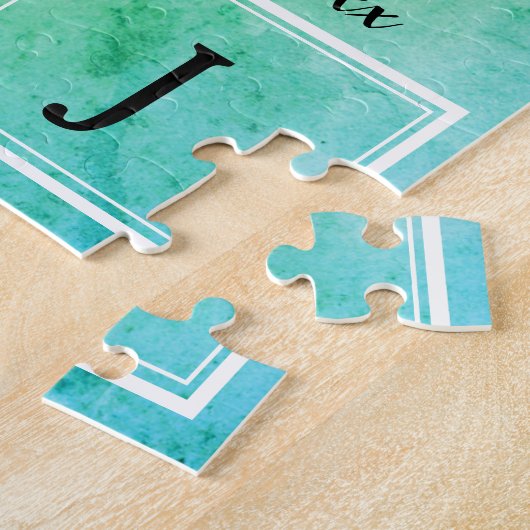 カスタマイ祝ズ可能な家族写真の保存 ジグソーパズル (側面)