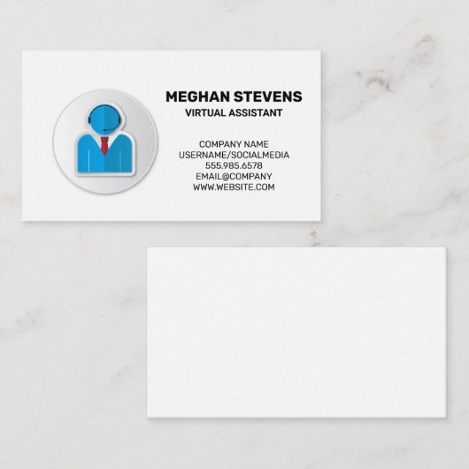 カスタマサポートロゴ | コールセンター 予約カード (正面/裏面)