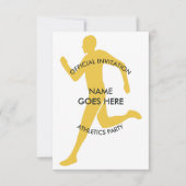 カスタマブルアスレチックスパーティの招待状 招待状 (正面)