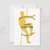 カスタマブルロック登山パーティの招待状 招待状 (正面)