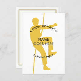 カスタマブルロック登山パーティの招待状 招待状