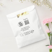 カスタマーケアにテキストまたはWhatsAppで問い合わせる QRコード ビジネス フェイバーバッグ (封をした状態)