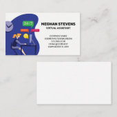 カスタマーサポート仮想アシスタント | コールセンター 予約カード (正面/裏面)