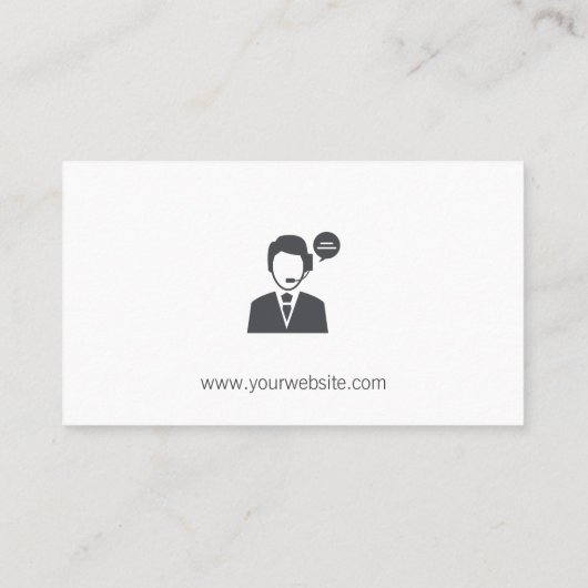 カスタマーサポート 名刺 (裏面)