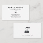 カスタマーサポート 名刺 (正面/裏面)