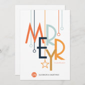 カスタマーサンキューホリデーシンプルメリー シーズンカード (正面/裏面)