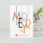 カスタマーサンキューホリデーシンプルメリー シーズンカード (スタンド正面)