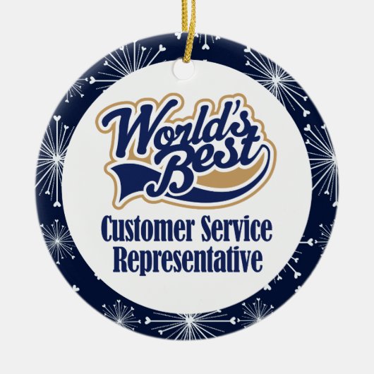カスタマーサービスのギフトのオーナメント セラミックオーナメント (正面)