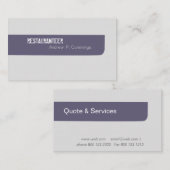 カスタマーサービスの単純化した人のスタイル 名刺 (正面/裏面)